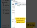 Create Database using MySQL workbench