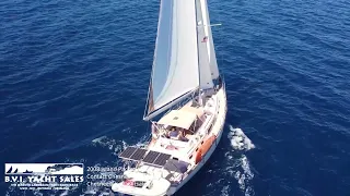 48 Island Packet 465 Cool Girl Under Sail in the BVI