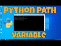 Python PATH Variable How to run Python from command line EASY
