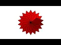 Simple Python Turtle Graphic and Code Rotating Parallelogram 2