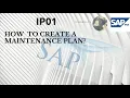 SAP IP01 Create Single Cycle Maintenance Plan
