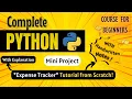 Build your own Expense Tracker from Scratch Mini Project Python Full course for Beginners