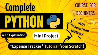 Build your own Expense Tracker from Scratch Mini Project Python Full course for Beginners