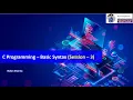 Session 3 C Programming Basic Syntax