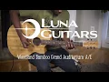 Luna Guitar Woodland Bamboo Grand Auditorium Cutaway with Preamp
