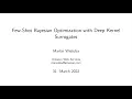 Martin Wistuba Few-Shot Bayesian Optimization with Deep Kernel Surrogates