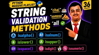 Python 36 String Validation Methods in Python Python Series