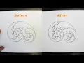 How to draw scroll designs leaf foldovers