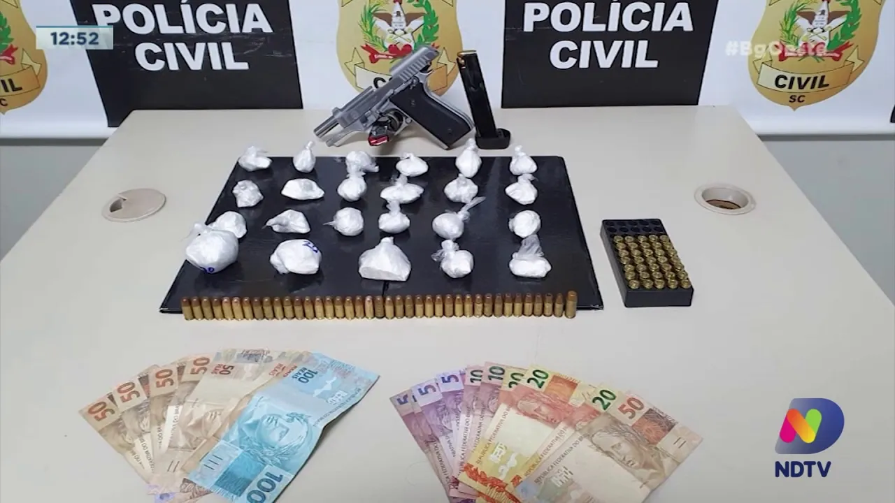 Tráfico de drogas: Polícia Civil prende três pessoas com cocaína em Chapecó