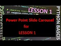 Python Lesson 1 Power Point Carousel