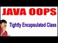 Java Tutorials Java OOPS Tightly Encapsulated Class by Durga Sir