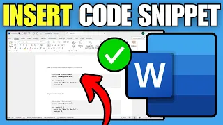 How To Add Code Snippet in Word Document With Format