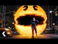 Lagu Pac-Man Goes Mad and Attacks the City - Pixels | Adam Sandler, Kevin James