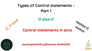 Control statements in java Part 1 if if-else if else-if nested if CodeEureka
