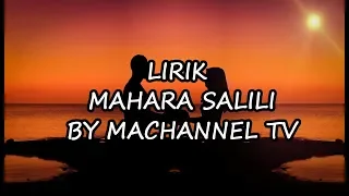 lirik mahara salili lagu mandar editor by machannel tv