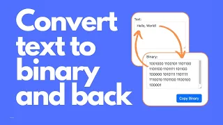 Text To Binary converter