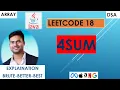 LeetCode 18 4Sum Problem Explained Java Solution Two Pointer Sorting Approach