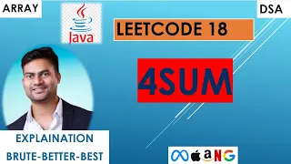 LeetCode 18 4Sum Problem Explained Java Solution Two Pointer Sorting Approach