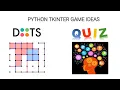 Fun Learning Games For Kids - Dots And Quiz Using Python Tkinter GUI Framework Mini Project 2020
