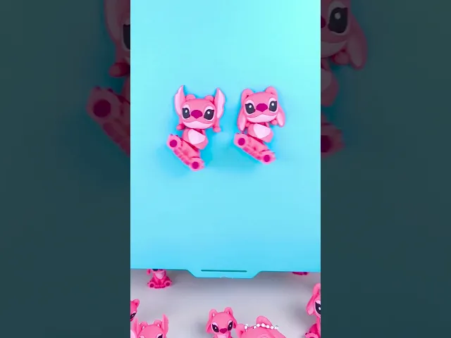 Cute Flexi Angel (Toy, Keychain & Magnet), Mini Animal, Fan Art from Lilo & Stitch video thumbnail