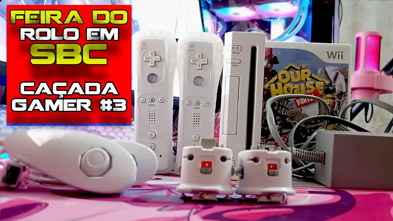 FEIRA DO ROLO DE SBC NINTENDO WII COMPLETO NA CAÇADA GAMER #3