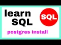 Postgres Install - Windows Issues