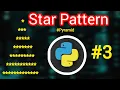 pyramid in python Triangle star pattern in python python tutorial for beginners