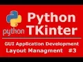 3 Python Tkinter Geometry Layout Managment