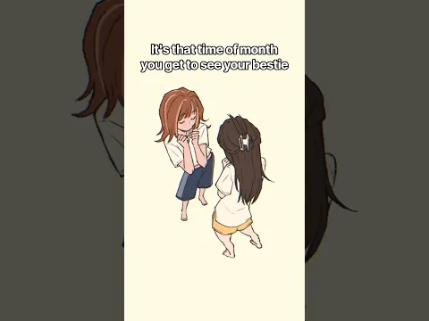I miss her already 💛 #bestfriend #animation #art #digitalart #friendship