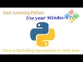 Python for Network automation Part-6 - Start Python Interpreter Using Window Machine