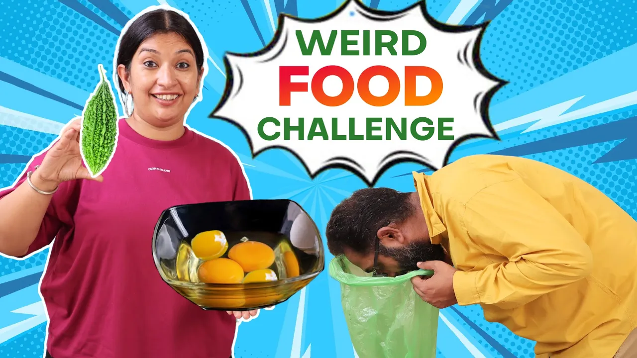 PATI vs PATNI   Weird FOOD COMBINATION Challenge   CookWithNisha