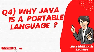 Why java is portable language Java Features Java Siddharth Lecture