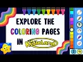 EXPLORE THE COLORING PAGES IN KIDLOLAND APP MORE THAN 100 PAGES TO COLOR