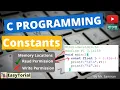 Constants in C programming C Programming Bengali Tutorial By Mr Samiran