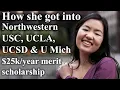 How She Got Into Northwestern USC UCLA UCSD U Mich Stats GPA SAT ACT AP s EC s