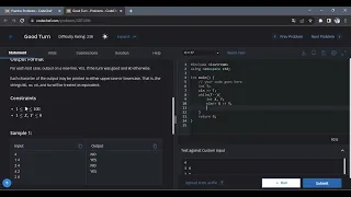 Good Turn Dice Problem Solution CodeChef Problem Solving
