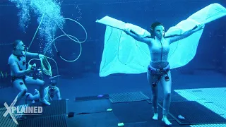 avatar actors intense under water training