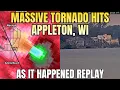 WATCH As the Appleton WI Tornado HITS This Camera LIVE REPLAY