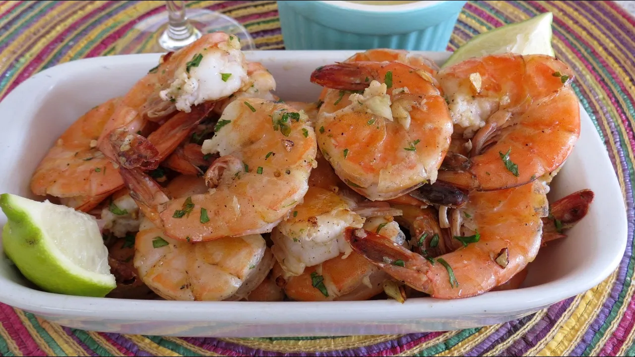 Garlic Shrimp -- The Frugal Chef
