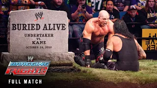 FULL MATCH Kane vs The Undertaker World Heavyweight Buried Alive Match WWE Bragging Rights 2010