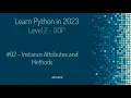 Learn Python in Arabic Instance Attributes and Methods