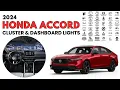 2024 Honda Accord Cluster Display Dashboard Warning Lights Guide