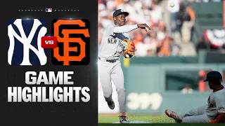 Yankees vs Giants Game Highlights 26 MLB Highlights