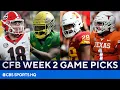 Picks for EVERY Top 25 game in college football Week 2 Betting Guide CBS Sports