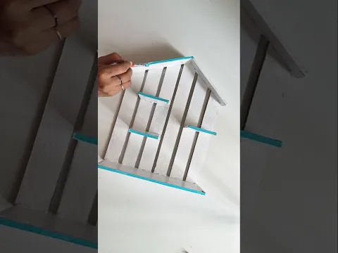 Easy cardboard using home organizer #shorts #diy #craft #decor #youtubeshorts