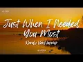 Lagu Randy VanWarmer - Just When I Needed You Most (Lyrics)