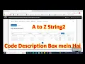 A to Z String2 Atcoder Solution Explained