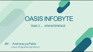 TASK 2 Java Programming - OASIS INFOBYTE