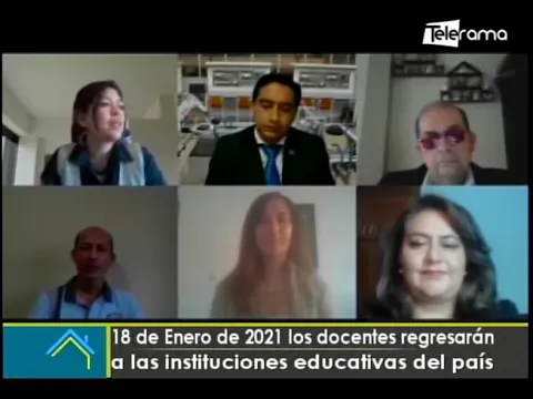 18 de Enero de 2021 los docentes regresarán a las instituciones educativas del país