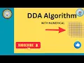 DDA Algorithm Explained Numerical Example Computer Graphics